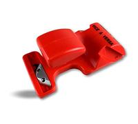 Kibros Araseur vice-versa couteau moquette lino PVC rouge | Lame crochet cutter tous revêtements de sols, poignée ergonomique ambidextre, pour moquette lino PVC.