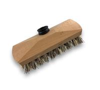 Kibros Balai Brosse Lave-Pont 22 cm chiendent sans Manche Monture Bois | Garnissage imitation chiendent, semelle bois, douille vissante plastique, lavage récurage ponts carrelages terrasses.