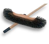 Kibros Balai Demi-tête Fibres Pet Grises 50 mm Manche Bois 1,40 m