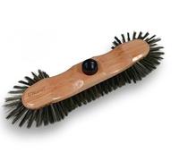 Kibros Balai Demi-tête Fibres Pet Grises 50 mm sans Manche Bois Vernis