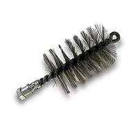 Kibros Brosse à tube PRO INOX Ø 70 mm raccord M12 femelle | Fil acier inoxydable, âme acier torsadé, nettoyage brossage tubes canalisations, compatible tringle Kibros.