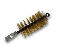 Kibros Brosse à tube PRO LAITON Ø 60 mm raccord M12 femelle | Fil laiton, âme acier torsadé, nettoyage brossage tubes canalisations, compatible tringle Kibros.