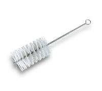 Kibros Goupillon Nylon Multifonction Ø 60 mm garnissage 100 mm 300 mm | Fil nylon, garnissage 100 mm, manche torsadé 300 mm, ramonage brossage curetage nettoyage tubes tuyaux Ø 60 mm.