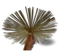 Kibros Hérisson acier rond plat conduits non gainés Ø 500 mm embout M12 | Acier plat, embout fileté M12×1,75 mm, Ø 500 mm, compatible tous kits ramonage, cheminées chaudières poêles.