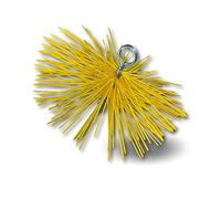 Kibros Hérisson rond synthétique ramonage Ø 300 mm embout M12 | Embout acier fileté M12×1,75 mm, ramonage conduits gainés flexibles, compatible cheminée chaudière poêle à bois.