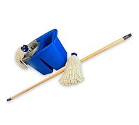 Kibros Kit Balai Franges Espagnol Seau Double bac 2×7 L essoreur