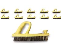 Kibros Lot 10 brosses rabot fil inox prise en main ergonomique décapage | Garnissage fil inox, poignée ergonomique, décapage brossage nettoyage grandes surfaces inoxydables.