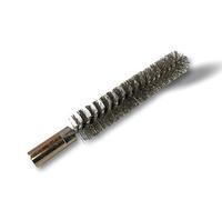 Kibros Lot 10 écouvillons acier condenseur Ø 16 mm | Raccord laiton taraudé M6 femelle, torsade acier galvanisé, nettoyage paroi interne tube et alésage condenseurs.