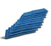 Kibros Lot 10 serpillières Frange Microfibre Balai Easy Press 40 cm