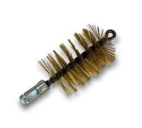 Kibros Lot 3 brosses à Tube Pro Laiton Ø 65 mm raccord M12 | Fil laiton, âme acier torsadé, nettoyage brossage tubes canalisations, compatible tringle Kibros.