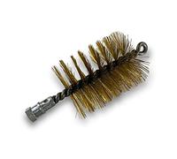Kibros Lot 3 brosses à tube PRO LAITON Ø 75 mm raccord M12 | Fil laiton, âme acier torsadé, nettoyage brossage tubes canalisations, compatible tringle Kibros.