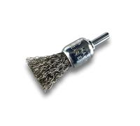 Kibros Lot 3 brosses en bout pinceau tige Ø 6 mm fil inox dur Ø 18 mm