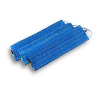 Kibros Lot 6 packs 3 franges Micro Easy balai Carabao velcro microfibre | 6 packs, glisse optimisée, usage sec ou humide, lavable en machine, code couleur pour secteur.