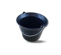Kibros Lot 6 seaux maçon Odogom Souple Anti-Gel 10 litres Anthracite | Souple anti-gel, col évasé, anse métal Ø 5,6 mm, couleur anthracite, usage maçonnerie enduits béton construction.