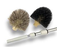 Kibros Tête de Loup Balai télescopique 5,50 m 2 brosses Ø 180 mm