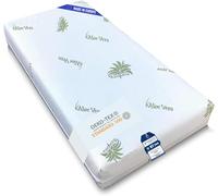 Kiby® Matelas pour berceau en Aloe Vera (certifié Oeko-Tex® et CERTIPUR™), matelas pour lit bébé, lavable et déhoussable, 120 x 60 x 14 cm