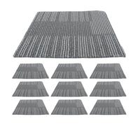 KICHOUSE 10 Pièces Dalles de Moquette Auto-adhésives en Polypropylène, Carrés de Moquette Autocollants, Carrées, Épaisses, Remplaçables, du Bruit, pour Cheminée et Espace de Travail