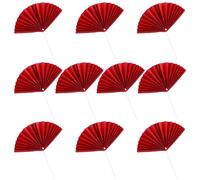 KICHOUSE 1ensemble Set de Décorations Gâteau Anniversaire Papier Rouge Forme Éventail Accessoires Cake Topper Festif pour Fête