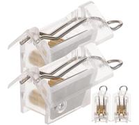 KICHOUSE 4pcs Verrou Réutilisable pour Cordon de Store Vénitien en Pom, Haute Fiabilité, Accessoires pour Stores de Fenêtre Intérieur