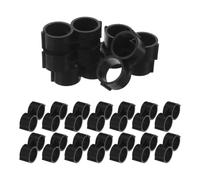 KICHOUSE 50 Pièces Raccord de Fin de Tuyau D'irrigation Noir 1/2 Pouce en PP Forme 8, Prévient Les Fuites d'eau, Réutilisable pour Système D'arrosage de Jardin
