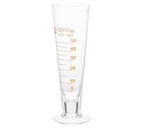KICHOUSE Bécher en Verre 50 Ml Stable et Anti-débordement, Cylindre Gradué pour Mesure Précise en Laboratoire de Chimie