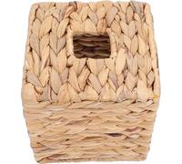 KICHOUSE Boîte à Mouchoirs Tissée Main en Paille Rectangulaire, Pratique et Sobre, pour Table de Maison ou Restaurant
