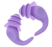 KICHOUSE Bouchons D’oreilles Antibruit en Silicone Souple Violet, Paire Gauche et Droite Étui de Rangement, Réutilisables pour Sommeil, Étude et Protection Auditive Industrielle, du Bruit