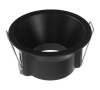 KICHOUSE Cache-spot Encastré Rond Noir en Métal avec Finition Mate pour Lampe Mr16, Installation Facile et Diffusion Lumineuse Optimisée, pour Vitrine ou Salon