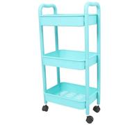 KICHOUSE Chariot Utilitaire Chariot Roulant à 3 Niveaux en Plastique à Plusieurs Niveaux Stable Multi-Usage pour Salle de Bain et Chambre
