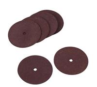KICHOUSE Disques de Coupe Disques Robustes 24mm en Résine Rouge 2 Boîtes de 60-80 Mesh pour Découpage et Broyage pour Meuleuse Rotative du Métal Vis