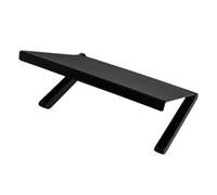 KICHOUSE Étagère Supérieure en Plastique Abs pour Écran de Télévision Noire Design sans Perçage, Structure Simple, Support de Rangement Facile à Installer pour Routeur et Box TV