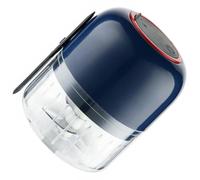 KICHOUSE Hachoir Ail Électrique Multifonction sans Fil Capacité 300ml en Abs et Acier Inoxydable, Presse-ail et Machine à Hacher la Viande Cuisine Pratique