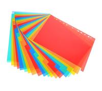 KICHOUSE Intercalaires Lot Onglets Rouge A4 Classeur pour Pp en et Écriture Organiseur de Pages pour Classeur Souple de 1 Set de Set de Pratique Agenda
