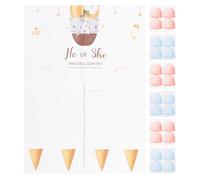 KICHOUSE Kit de Décoration avec Autocollants Vote Rose et Bleu en Papier Couché pour Fête de pour Décoration de Party Gender Reveal