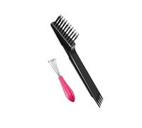 KICHOUSE Kit de Nettoyage pour Brosses et Peignes à Cheveux, Outil de Nettoyage Tête à Griffes, pour Entretenir Peignes Larges et Brosses Poils Animaux
