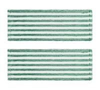 KICHOUSE Lingettes de Rechange Lavables Vert Foncé Lot de 2 en Microfibre Coussinets Absorbants Réutilisables pour Balai Plat Libman Wet and Dry pour Nettoyage Humide et Sec des Sols