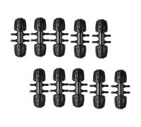 KICHOUSE Lot de 10 Raccords en Plastique Pom 6 Voies pour Tuyau PE 16mm vers Tuyau 4/7mm, Anti-Fuite, pour Irrigation Agricole et Jardinage