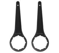 KICHOUSE Lot de 2 Ouvre-couvercles pour Seaux en Plastique Noir, Outil Multifonctionnel Facile à Utiliser pour Ouvrir Pots de Peinture et Couvercles de Seaux