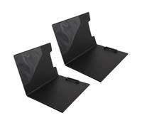 KICHOUSE Lot de 2 Porte-blocs en Plastique Noir Léger Planche Rigide Verticale, Accessoires de Bureau pour Usage Professionnel ou Scolaire