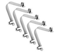 KICHOUSE Lot de 5 Pinces en V pour Brosse de Piscine, en Acier Inoxydable, avec Crochet à Ressort à Double Ergot de 8 mm pour Le Nettoyage des épuisettes et des spas.