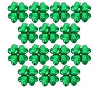 KICHOUSE Lot de 50 Ballons en Aluminium Vert Forme Cœur et Trèfle à 4 Feuilles, Décorations de Fête Sûres et Résistantes pour Mariage et Anniversaire