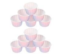 KICHOUSE Lot de 50 Caissettes Muffins Papier en Dégradé Violet, à Gâteaux pour Cuisson Saine et Décoration de Pâtisserie