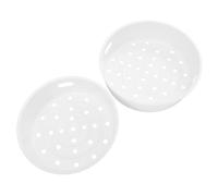 KICHOUSE Panier Accessoire Multifonction Poignée en Plastique Blanc 2 Pièces Vapeur pour Cuiseur à Riz Électrique 3l et 5l pour Cuisson Vapeur Domestique