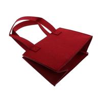 KICHOUSE Pochette Portable en Feutre Rouge Séparateur Multi-cellules pour 6 Bouteilles de Vin, Pliable et Adaptée Plupart des Bouteilles, pour Pique-niques et Voyage