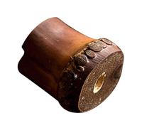 KICHOUSE Porte-couvercle de Théière en Bambou Vintage, Support Multifonctionnel Marron pour Protéger la Table à Thé, pour Salon de Thé et Bureau