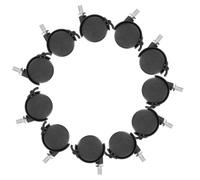 KICHOUSE Roulettes Pratiques en Nylon et Fer, Pivotantes Tige Filetée Lot de 10 Résistantes à L'usure Entretien pour Fauteuil de Bureau