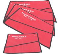 KICHOUSE Sacoche à Outils Pochette Légère et Résistante en Tissu Oxford 4 Pièces Rouge 8 et 10 Emplacements pour Rangement et Organisation D'outils à Usage Domestique