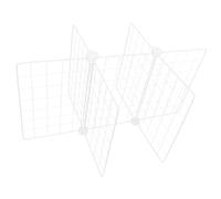 KICHOUSE Séparateur de Congélateur en Fer Blanc à 6 Grilles pour Rangement Optimisé, Grille Fine, Cuisine et Stockage D'articles Petits