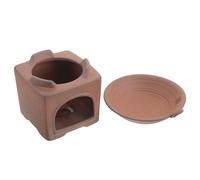 KICHOUSE Socle Chauffe-théière en Argile Style Japonerie Minimaliste Contrôle Précis Température pour Théières et Feuilles de Thé, Préparation du Thé en Restaurant