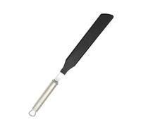 KICHOUSE Spatule Outil de Cuisson et Nylon Noir en Acier Inoxydable 304 Résistant et Facile à Transporter pour Pâtisserie et Repas en Plein Air